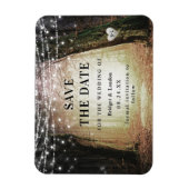 Magnet Flexible Fairytale Enchanted Forest Golden Sauvez La Date (Vertical)