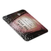Magnet Flexible Fairytale Enchanted Forest Pink Sauvez La Date (Côté Droit)