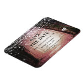 Magnet Flexible Fairytale Enchanted Forest Pink Sauvez La Date (Côté Gauche)