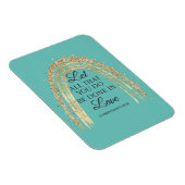 Magnet Flexible Fait Dans L'Amour Gold Rainbow (Côté Droit)