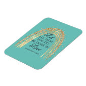 Magnet Flexible Fait Dans L'Amour Gold Rainbow (Côté Gauche)