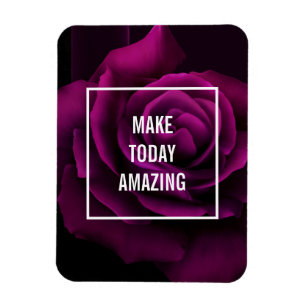 Magnet Flexible Faites aujourd'hui Extraordinaire Purple Rose Insp