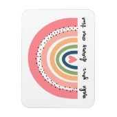 Magnet Flexible Faites de vos rêves une réalité arc-en-ciel (Vertical)