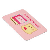 Magnet Flexible Faites passer l'amour avec du pain et de la confit (Côté Droit)