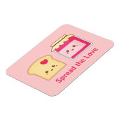 Magnet Flexible Faites passer l'amour avec du pain et de la confit (Côté Gauche)