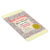 Magnet Flexible Faites un certificat de meilleur ami du monde (Côté Droit)