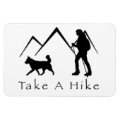 Magnet Flexible Faites une randonnée avec un aimant-Husky (Horizontal)