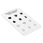 Magnet Flexible Faites vos propres pièces d'échecs découpées magné (Côté Droit)