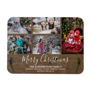 Magnet Flexible Faites votre propre collage familial bois rustique
