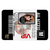 Magnet Flexible Faites votre propre VIP Pass 8 façons de personnal (Horizontal)