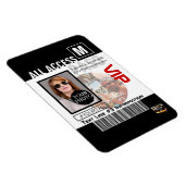 Magnet Flexible Faites votre propre VIP Pass 8 façons de personnal (Côté Droit)