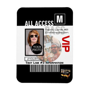 Magnet Flexible Faites votre propre VIP Pass 8 façons de personnal