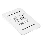 Magnet Flexible 'Faites-Vous Confiance' Phrase Noir (Côté Droit)
