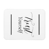 Magnet Flexible 'Faites-Vous Confiance' Phrase Noir (Horizontal)