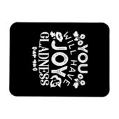 Magnet Flexible Faith and Happiness – Joy and Gladness Quotes (Horizontal)