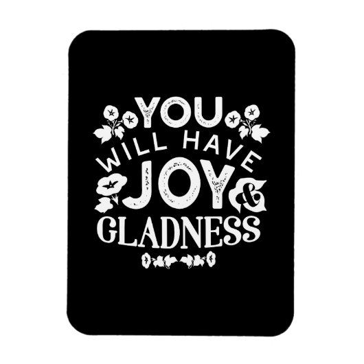 Magnet Flexible Faith and Happiness – Joy and Gladness Quotes (Vertical)