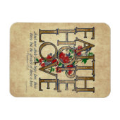 Magnet Flexible Faith Hope Love Christian Bible Verse (Horizontal)