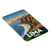 Magnet Flexible Falaises de Lima Pérou Voyage (Côté Droit)