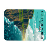 Magnet Flexible Falaises pittoresques de Moher Irlande Souvenir cô (Horizontal)