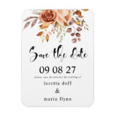 Magnet Flexible Fall Bouquet Save the date (Vertical)
