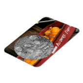 Magnet Flexible Fall Citrouille Red Wagon Ajouter Votre Photo (Côté Gauche)