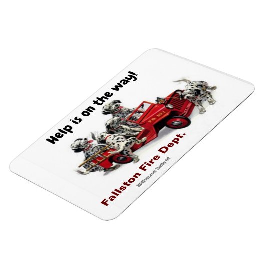 Magnet Flexible Fallston Fire Dept. Aimant flexible (Côté Gauche)
