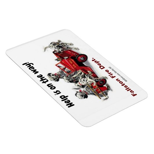 Magnet Flexible Fallston Fire Dept. Aimant flexible (Côté Droit)
