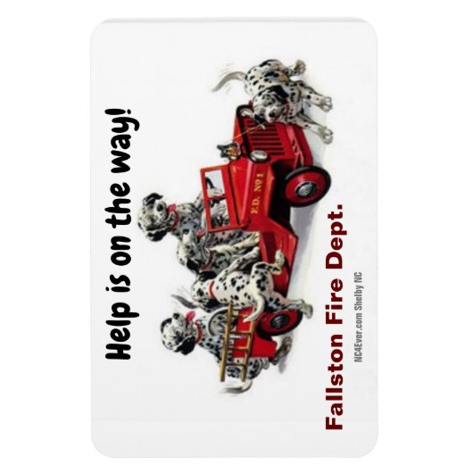 Magnet Flexible Fallston Fire Dept. Aimant flexible (Vertical)