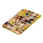 Magnet Flexible Famille 5 Photo Nom du collage (Côté Gauche)