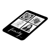 Magnet Flexible Famille avec quatre photos (Côté Gauche)