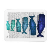 Magnet Flexible Famille Blue Whale (Horizontal)