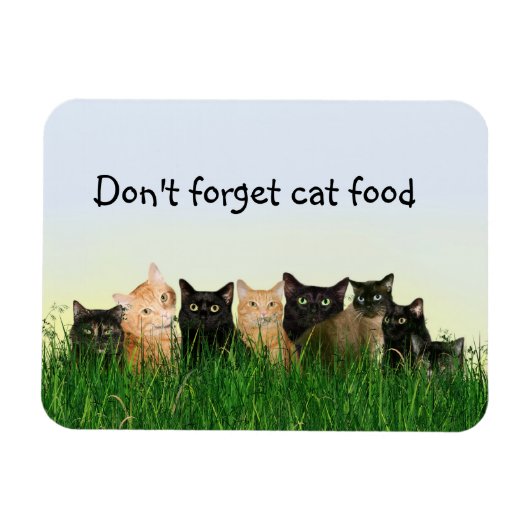 Magnet Flexible Famille de chats (Horizontal)