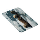 Magnet Flexible Famille de loutres de mer (Côté Droit)
