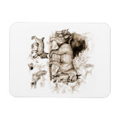 Magnet Flexible Famille de Lynx roux (Horizontal)
