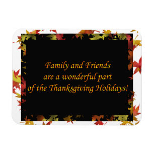 Magnet Flexible Famille et amis Thanksgiving