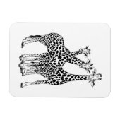 Magnet Flexible Famille Giraffe (Horizontal)