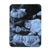 Magnet Flexible Famille Prince William déc 2015 bleu monochrome (Vertical)