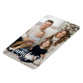 Magnet Flexible Family Script Photo Nom du coeur personnalisé (Côté Gauche)