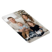 Magnet Flexible Family Script Photo Nom du coeur personnalisé (Côté Droit)