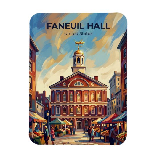 Magnet Flexible Faneuil Hall Massachusetts (Vertical)