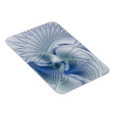 Magnet Flexible Fantaisie dynamique Abstrait Tons bleus Art fracta (Côté Droit)
