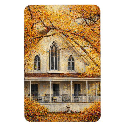 Magnet Flexible Fantasy Gothic-Revival Carpenter House  (Vertical)