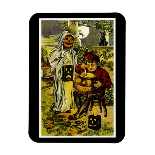 Magnet Flexible Fantôme d'Halloween et Jack-o-Lantern (Vertical)