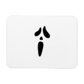 Magnet Flexible Fantôme d'Halloween Visage Effrayant Vacances (Horizontal)