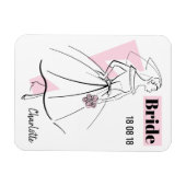 Magnet Flexible Fashion Bride Pink Bride aimant flexible (Horizontal)