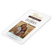 Magnet Flexible Fathers Day Best Dad Ever Photo (Côté Gauche)