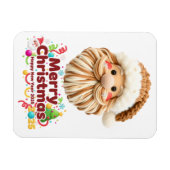 Magnet Flexible faux yarn pattern, notch-hook style, textured (Horizontal)