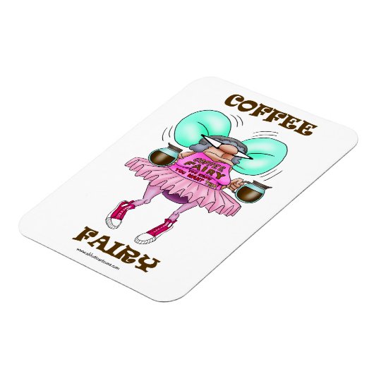 Magnet Flexible Fée de café drôle Fleximagnet (Côté Gauche)