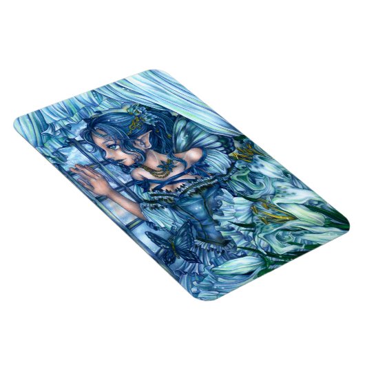 Magnet Flexible Fée de givre vue d'un hiver saphir (Côté Droit)