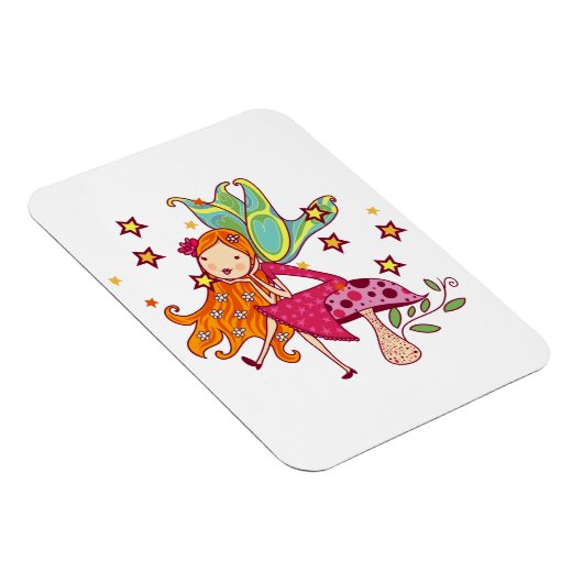 Magnet Flexible Fée de jardin sur le champignon (Côté Droit)